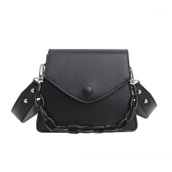 

evening bags solid color thick chain small pu leather crossbody for women hit summer shoulder cross body bag ladies handbags