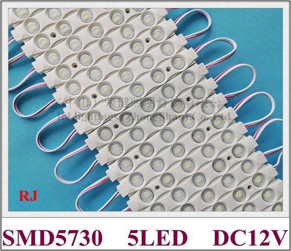 

injection 5 led module light smd5730 back dc12v 1.5w 120mm*15mm*8mm ce rohs modules