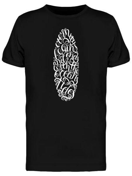 

Surfing Lettering Board Men's Tee -Image by Shutterstock, White;black