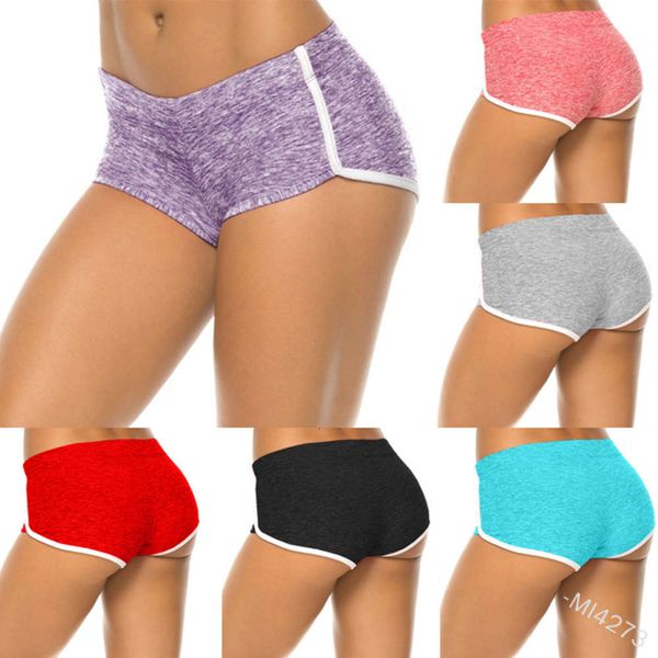 

solid white edge fitness yoga running shorts mi4273, Black;pink