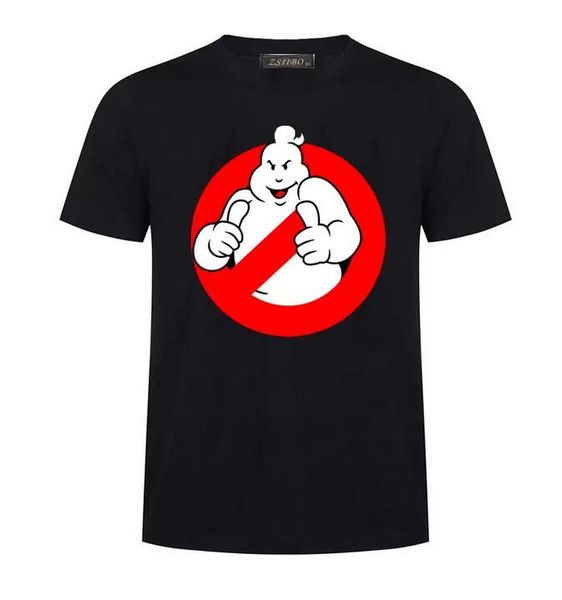 

ghostbusters movie cotton t-shirt men short sleeve funny t shirts ghost busters tees men clothing mc47, White;black