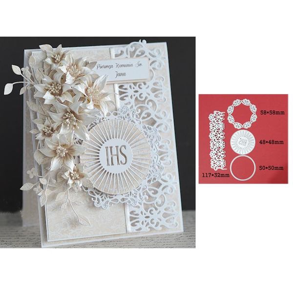 

metal cutting dies lace stripe circle ihs frame craft die stencils for scrapbooking decorative diy po card mould painting supplies