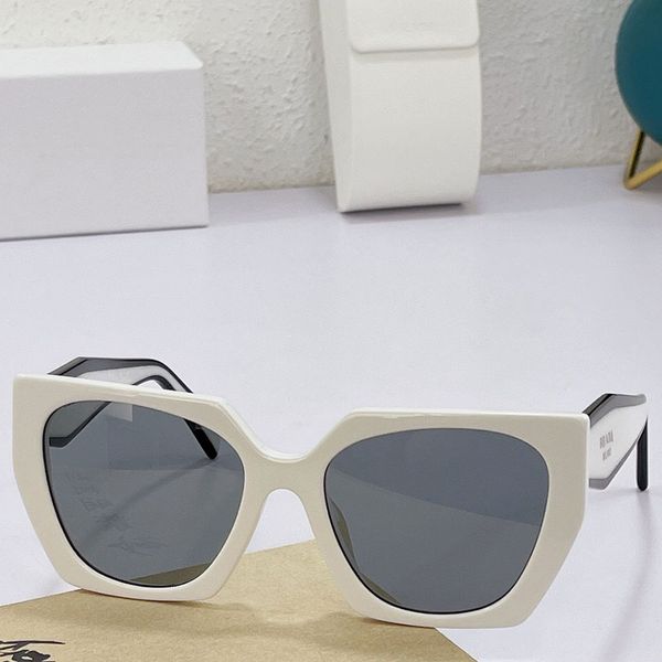 Designer Sunglasses spr 15w-f grandes dimensões hexágono quadro sunglasses moda personalidade dois templos tons mulheres óculos de sol dirigindo vidros de férias UV400 strap box