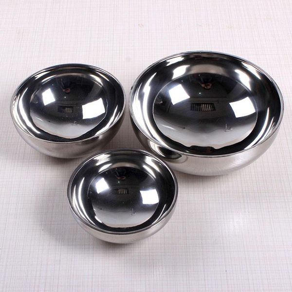 

stainless steel bowl double wall for children anti-scalding kitchenware bowls