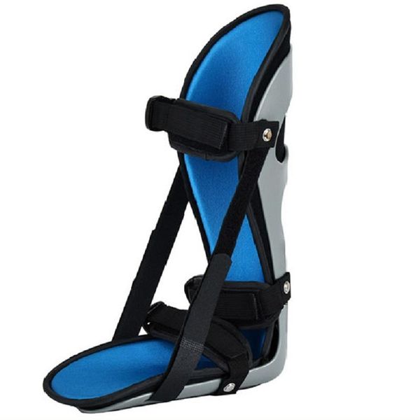 

ankle foot orthosis brace fixator protector sprain fracture support drop splint for fitst aid plantar fasciitis, Blue;black