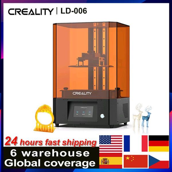 

creality ld-006 4.3 inch touchscreen lcd 3d printer uv pocuring 192x120x250mm printing size 4k monochrome built-in air filter printers
