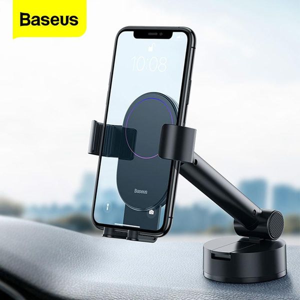

cell phone mounts & holders baseus gravity car holder flexible suction cup mobile cellphone support mount telephone smartphone for in