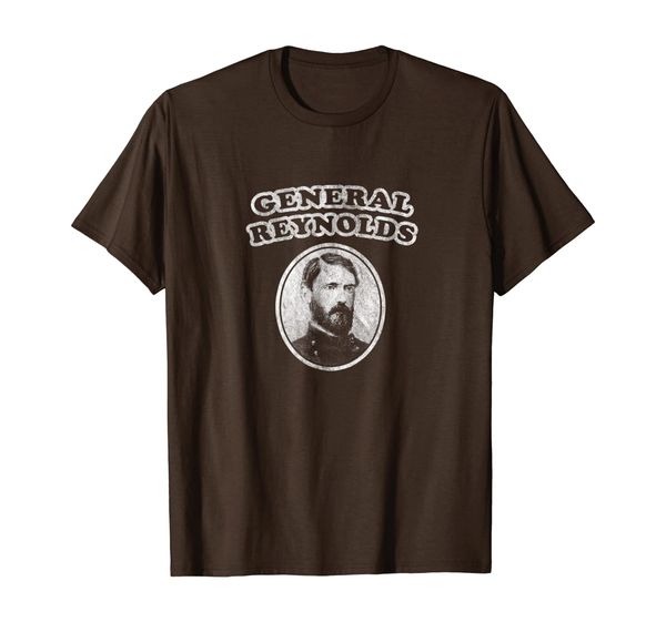 

retro general reynolds t-shirt civil war shirt, White;black