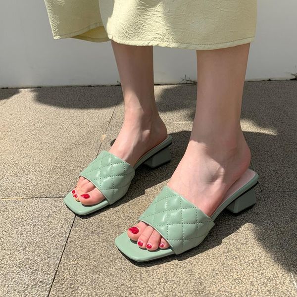 

women sandals simple solid colors summer high heel fashion green party dress shoes woman plus size 31-43, Black
