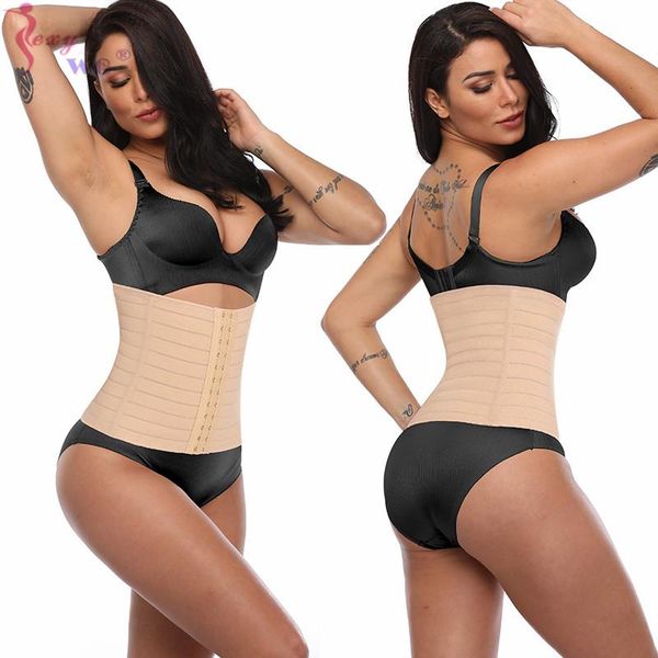

maternity intimates sexywg women's underbust corset waist trainer cincher steel boned body shaper tummy fat control postpartum belly wr, White