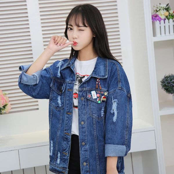 

women's jackets 2021 jeans jacket long sleeve jean women, Black;brown