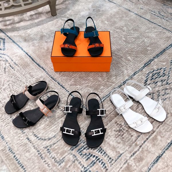 

luxury flat sandals design embroidery black thick soled slippers shallow beach leisure indoor complete set of accessories