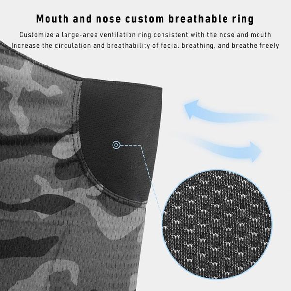 

cycling caps & masks balaclava ski mask,tactical camo uv protection face scarf hood for running motorcycle, Black
