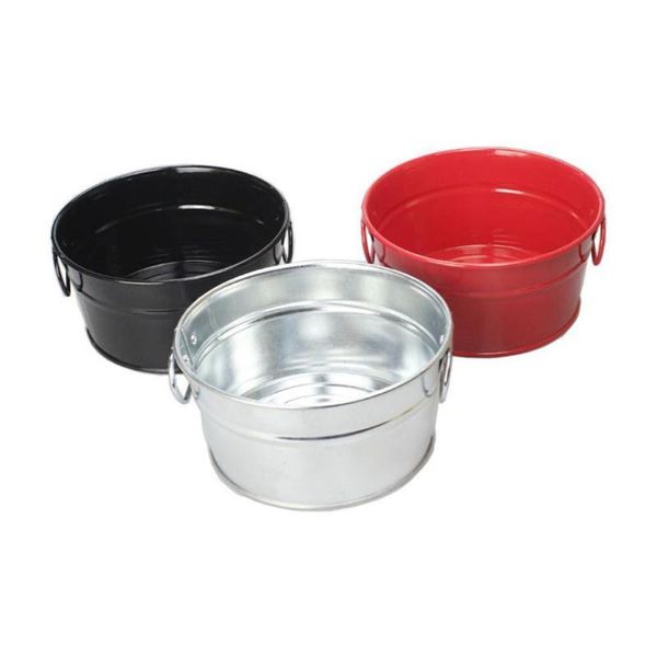 

ice buckets and coolers oval stainless steel fries barrel restaurant tableware for snack fried chicken seafood