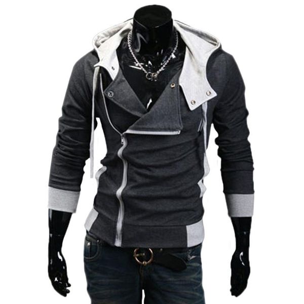

jacket hoodies men sweatshirts spring zipper sportswear sleeve hooded 2021 swagwhat slim cardigan fashion long tracksuit men's t-shirts, White;black