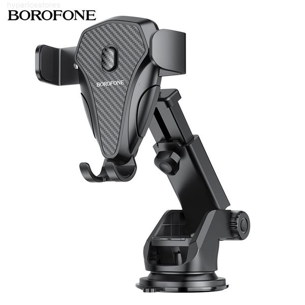 

cell phone mounts borofone bh38 car center console bracket telescopic suction cup silicone automatic lock navigation
