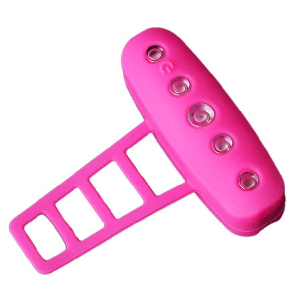 

rechargeable bike led tail light bicycle safe cycling warning rear lamp waterproof silica gel rose red lights