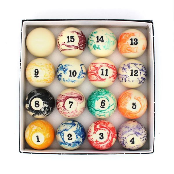 

fashion design marble ball 2-1/4"pool billiard set for sale balls