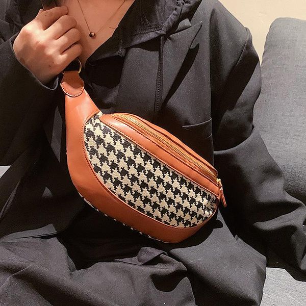 

waist bags niche design autumn/winter retro bag 2021 female messenger chest shoulder width: 27cm