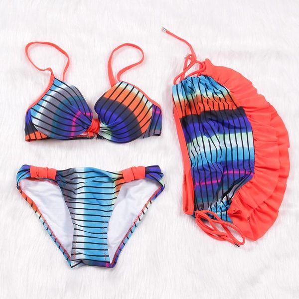 

women's swimwear tcbsg 2021 retro halter padded bikinis dress swimsuit women bikini set bathing suits female beach wear biquini, White;black