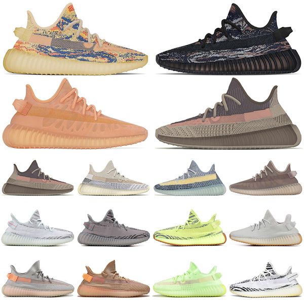 

wholesale men women kanye running shoes v2 static reflective mx rock oat mono mist ice beluga bred yecher cinder sulfur walking jogging mens
