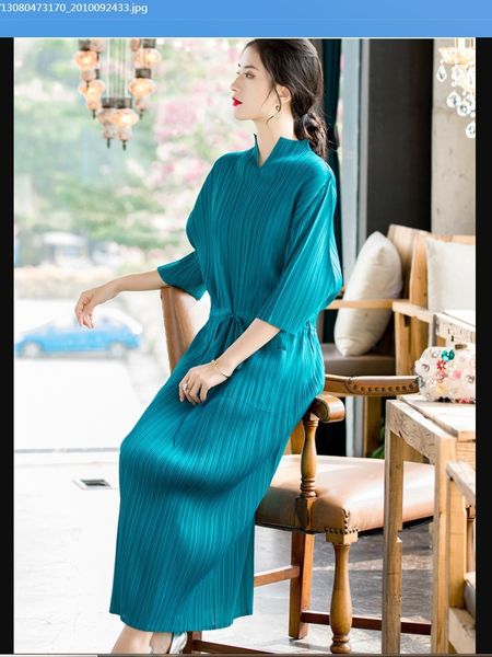 

dress miyake fold classic pocket stand solid batwing sleeve lace-up, Black;gray