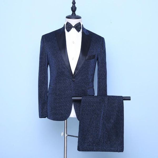 

bridegroom suit men's wedding evening dress three piece banquet host british slim suits & blazers, White;black