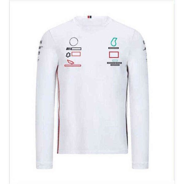 

luxury mens brand petronas mercedes amg t shirts sweatshirts f1 formula one racing women casual long sleeve t-shirts benz lewis hamilton tea, White;black