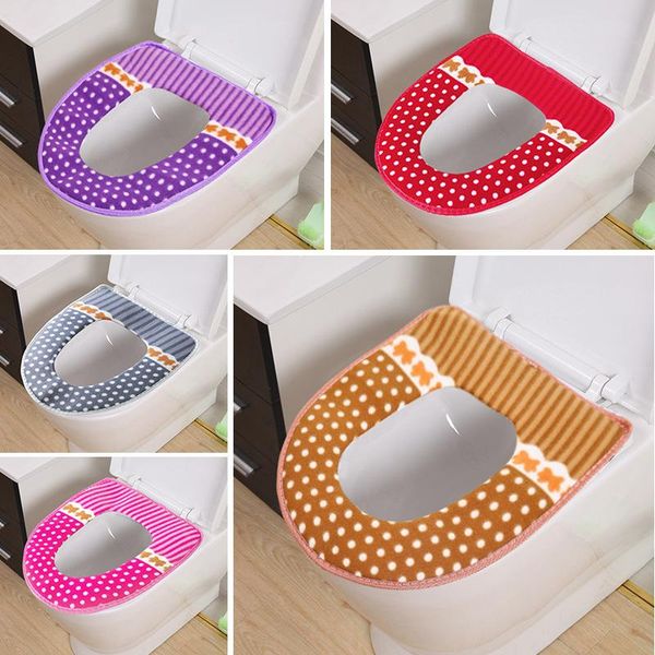 

sticky plush toilet cushion thickened universal cover winter large ring seat covers
