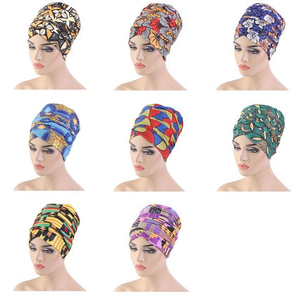 

big size satin cap women nightcap soft extra large print round wrap shower bonnet hair styling care lady sleep hat headwrap, Blue;gray