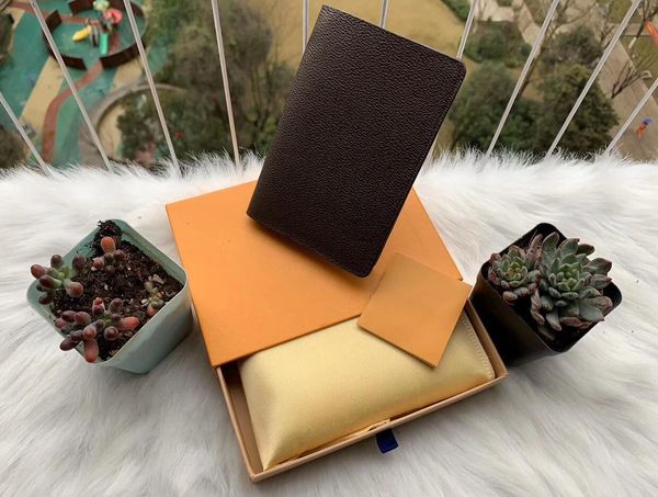 

with box mens passport wallet men's card holder leather women purse covers for passports carteira masculina