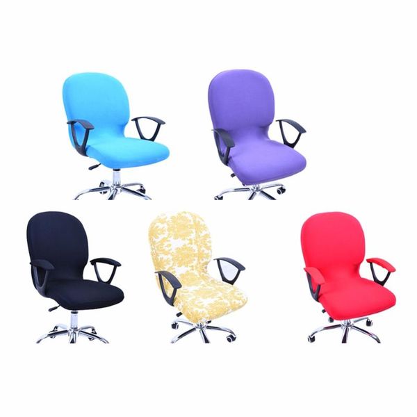 

cushion/decorative pillow 5 colors office computer chair cover spandex covers for fabric stretch case to fit swivel chairs