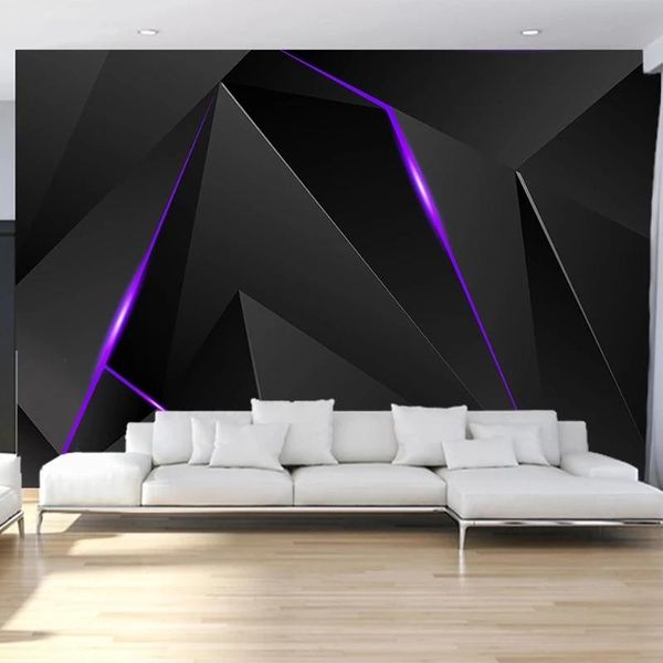

wallpapers fashion irregular technology shape black line murals po wallpaper for living room bedroom abstract wall papers home decor