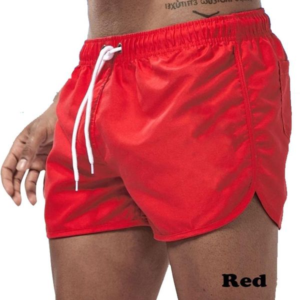 

men's shorts solid color summer quick-drying printed swim beach casual fitness, White;black
