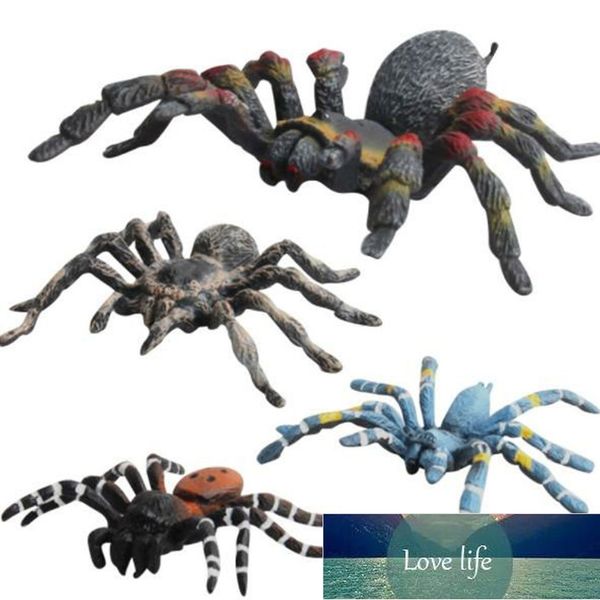 4 pçs / lote Artificial Aranha Dia das Bruxas Decoração Simulada Aranha Modelo Realista Plástico Spider Figurines Kids Tricky Brinquedo