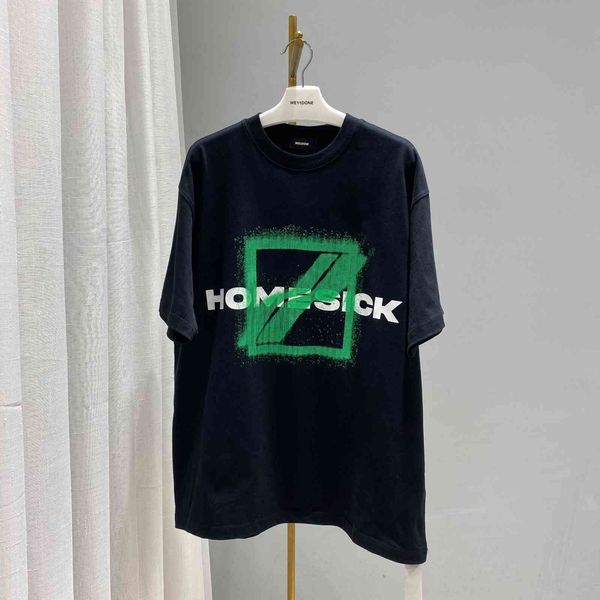 

fashion t shirt welldone 2021 street trendy letter print casual short sleeve, White