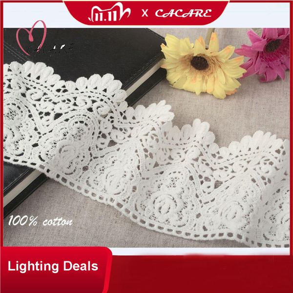 

100% cotton embroidered lace trim sewing notions tools hollow out decoration 11cm width 7 yds./lot original color, Black