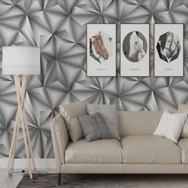 

wallpapers drop custom 3d wallpaper mural stereo bump geometry ktv industrial style decoration background wall