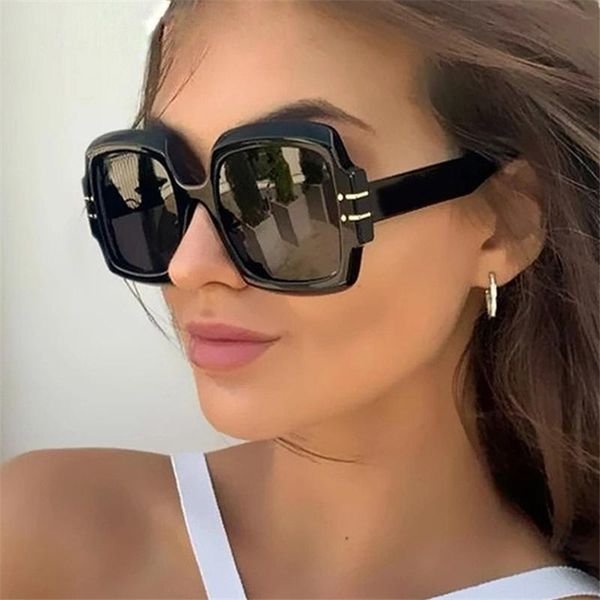 

sunglasses designer trendy big square frame glasses women cyber punk wholesale, White;black