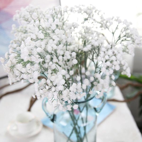 

artificial bouquet gypsophila baby's breath flowers plastic flower branch home wedding decoration mother's day gift diy decorative
