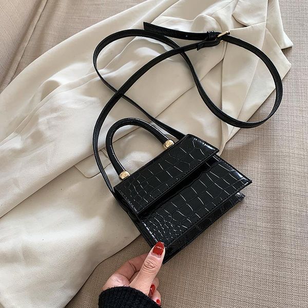

evening bags mini stone pattern totes for women 2021 crossbody shoulder simple flap bag handbags lady travel cross body