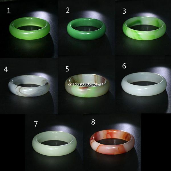 

bangle 8 colors wealth porsperity glass jade hoop bracelet attract and good luck women fashion jewelry not real dropship, Black