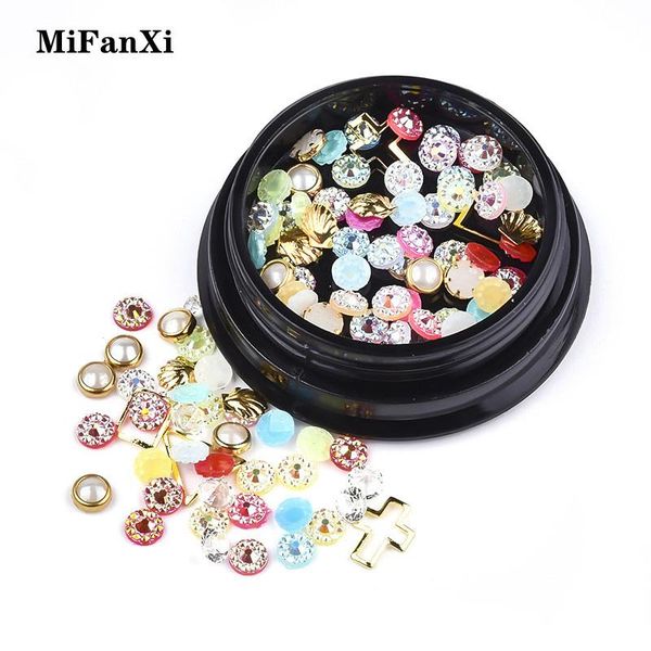 

styles nail art rhinestone rivet slice shell metal irregular flakes geometric shape pattern hollow manicure decorations, Silver;gold