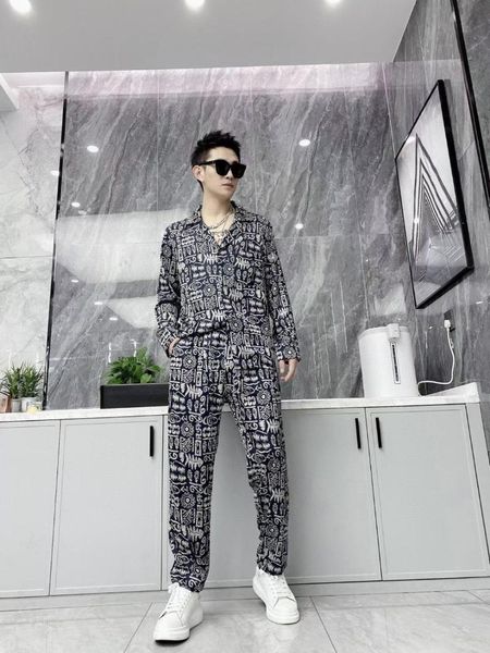 

men's tracksuits ww0902 fashion sets 2021 runway luxury european design party style clothing, Gray