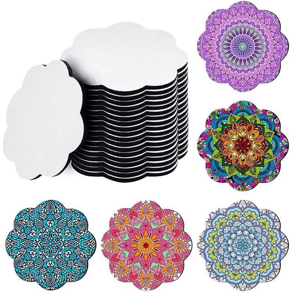 

craft tools 60 pcs 2.8x2.8 inch sublimation blank coasters heat transfer cup for printing drawing diy supplies car