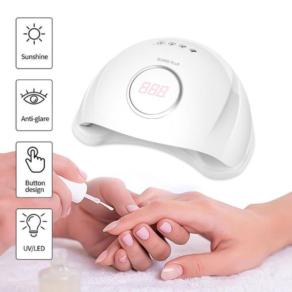 

nail dryers 72w uv led lamp gel polish curing dryer smart sensor quick-drying 36 beads care machine art tools