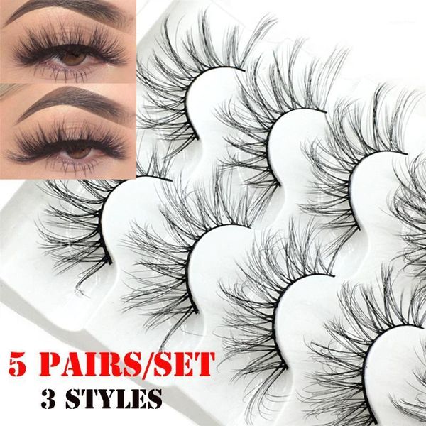 

ultra-wispy 3d faux mink hair false eyelashes lash extension cruelty-eye makeup tools full volume natural handmade 2021 1