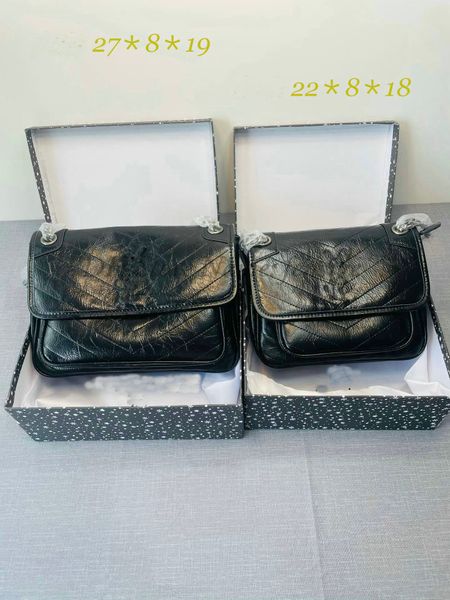 

classsic niki leather chain shoulder bags clutch flap bag desinger crossbody letter logo womens shopping handbag