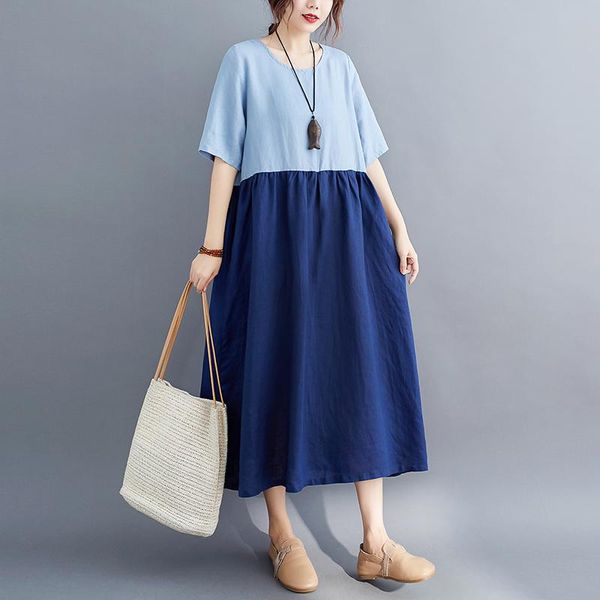 

arrive summer maternity dress woman casual patchwork large size dresses pregnant clothing md-02979, White