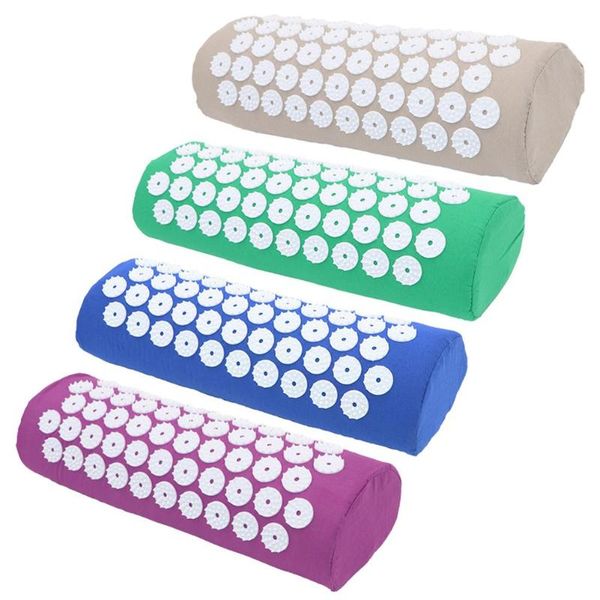 

yoga mats multi-function spike relieve body stress pain neck pillow lotus acupressure massage